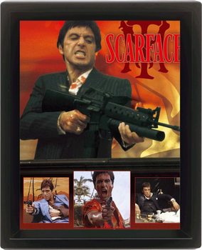 Framed 3D poster SCARFACE