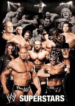 3D Poster WWE - collage 3D