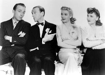 Slika na platnu Bing Crosby, Fred Astaire, Virginia Dale And Majorie Reynolds.