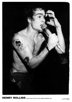 Poster Black Flag - Henry Rollins ’81