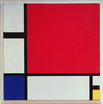 Poster Composition with Red