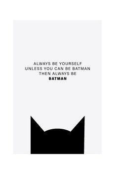 Poster Finlay & Noa - Always be Batman