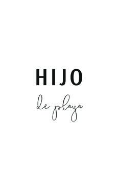 Slika na platnu Hijo de playa