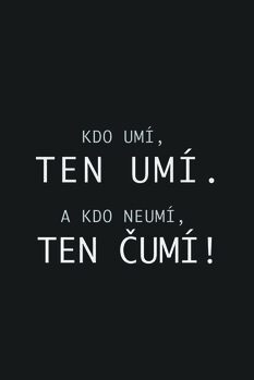 Slika na platnu Kdo umí, ten umí.