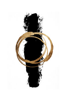 Poster Kubistika - Circle and line