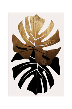 Poster Kubistika - Duet of monsteras