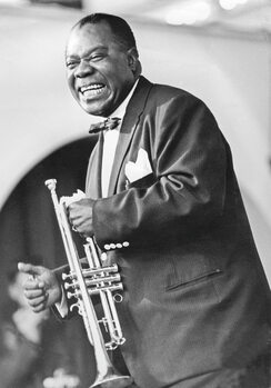 Poster Louis Armstrong, 1950s