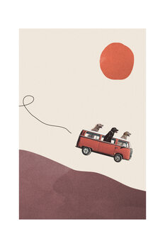 Poster Maarten Léon - Adventure gang