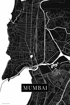 Poster Mumbai black