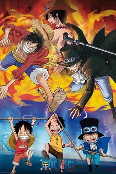 Poster One Piece - Ace Sabo Luffy