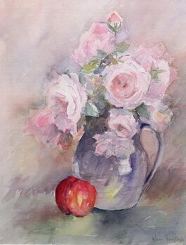 Slika na platnu Pink Roses in a Blue Jug, 1994