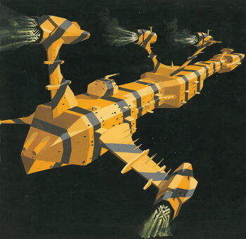 Slika na platnu Space station