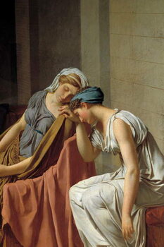 Slika na platnu The Horaces Detail oath representing women collapsed in pain