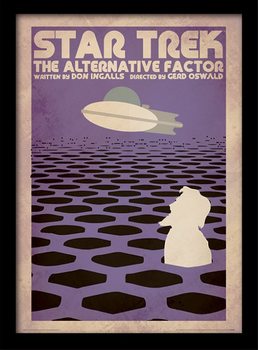 Star Trek - The Alternative Factor Poster emoldurado de vidro