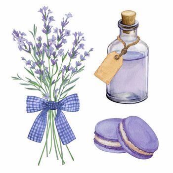 Poster A bouquet of lavender with a