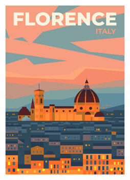 Плакат A girl snorkeling in one of