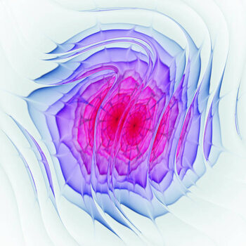 Poster Abstract colorful geometric flower