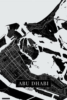 Poster Abu Dhabi black