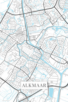 Canvas Print Alkmaar white