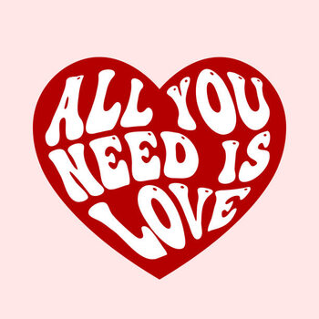 Poster all you need is love, groovy