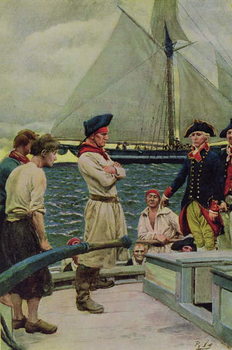 Poster An American Privateer Taking a British Prize