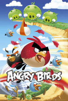 Angry Birds Canvas Movie Poster Wall Print Semi Gloss 36x24 online New Various Sizes