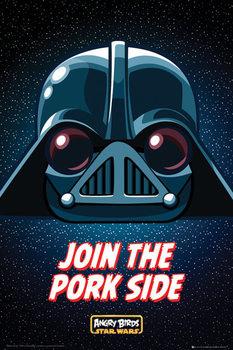 Poster Angry birds Star Wars - join the pork side
