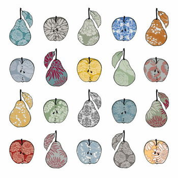 Canvas Print Apples and Pears, 2012