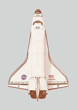 Poster Atlantis - Grey background, 2019