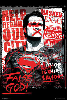 Poster Batman v Superman: Dawn of Justice - Superman False God
