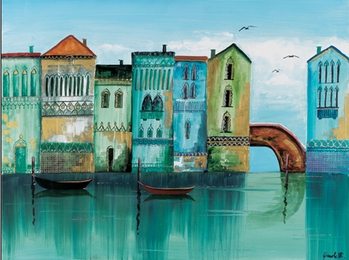 Blue Venice Art Print