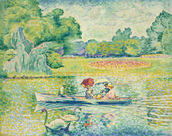 Poster Boating in the Bois de Boulogne; Promenade en barque au bois de Boulogne, c.1899-1900