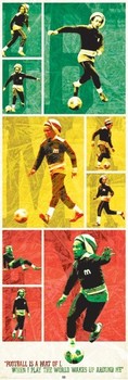 Poster Bob Marley - football