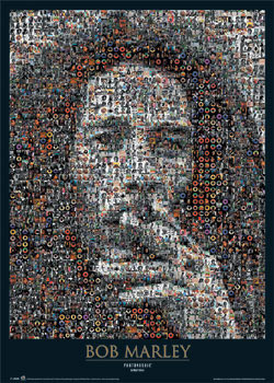Poster Bob Marley - photomosaic