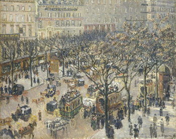 Canvas Print Boulevard des Italiens, Morning, Sunlight, 1897