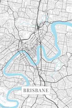 Canvas Print Brisbane white