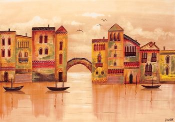 Brown Venice Art Print