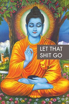 Poster Buddha - Let that Shit Go