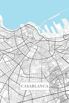 Canvas Print Casablanca white