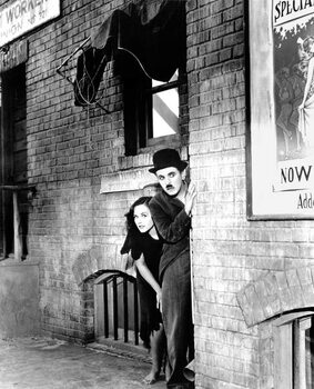 Poster Charlie Chaplin, Paulette Goddard, 1936