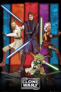 CLONE WARS - colours Poster