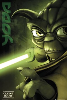 CLONE WARS - yoda Poster