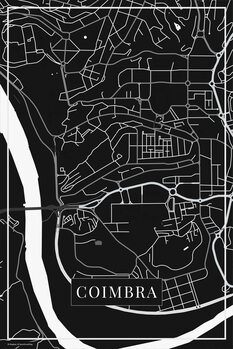 Canvas Print Coimbra black