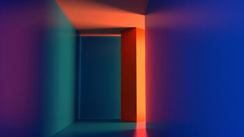 Poster Colorful Hallway Illumination, c.2015-2025
