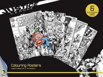 DC Comics - Justice League Coloring Poster
