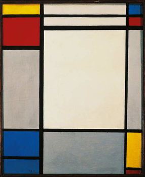 Poster Composition, 1931, by Piet Mondrian .