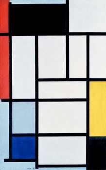 Poster Composition with red, yellow, and blue, 1921