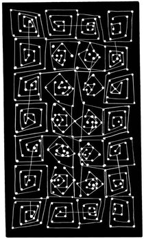 Poster Connect the Dots Pattern