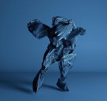 Poster Constructivist Particle Figure Structure, c.2015-2025