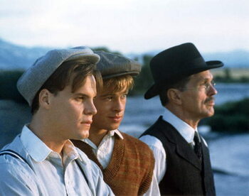 Canvas Print Craig Sheffer, Brad Pitt And Tom Skerritt., A River Runs Through It 1992 Directed By Robert Redford